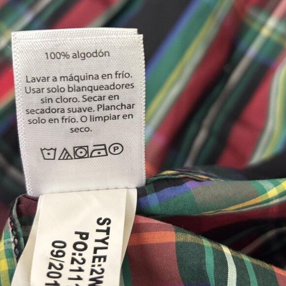 Vineyard Vines Womens Button Up Shirt 12 Multicolor Relaxed Fit Patchwork Plaid - Picture 6 of 10